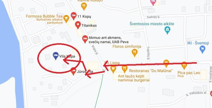 Vila Kopa Šventoji Exteriör bild